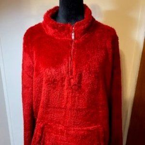 NWT, REAL ESSENTIALS SHERPA PULLOVER